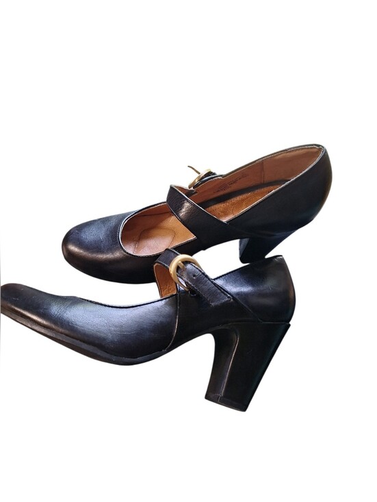 Sofft Shoes - Sofft Miranda Ladies Mary Jane Pumps 8 1/2 M Black Leather Block Heel Comfy Shoe
